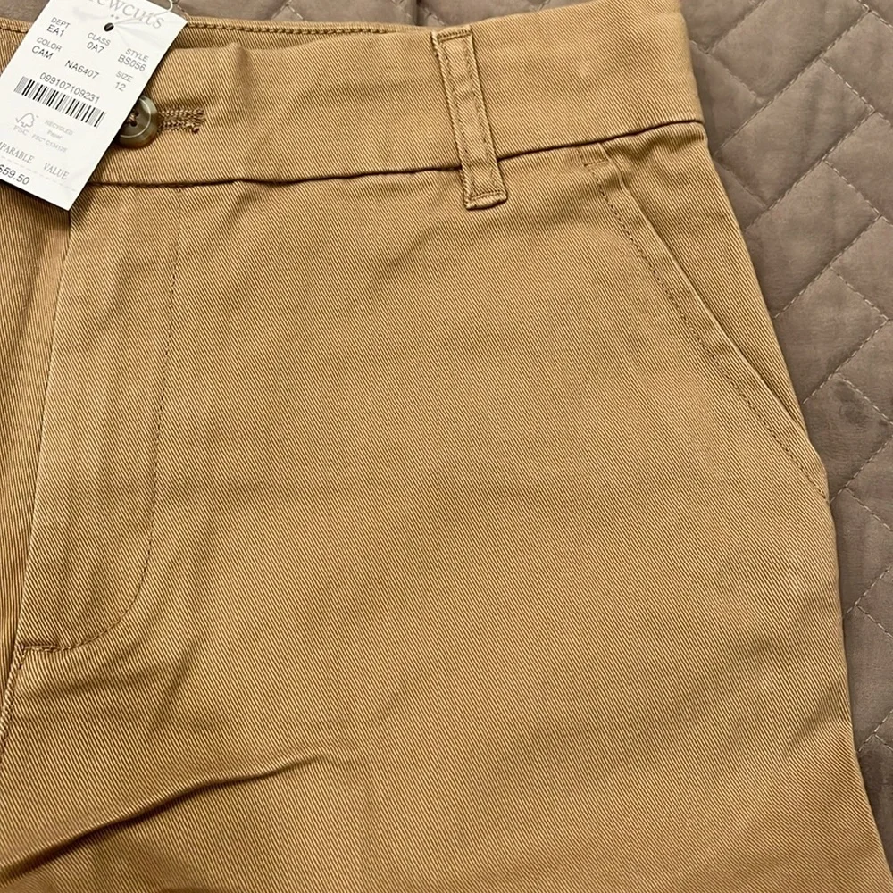 J. Crew Camel Girls' chino pant/NWT/12
